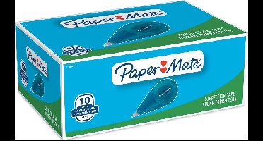 Paper Mate vloeibaar papier DryLine Mini correctietape | 5 mm x 6 mm | blauw | 10 stuks