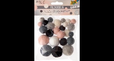 Folia viltballetjes Pure Trend