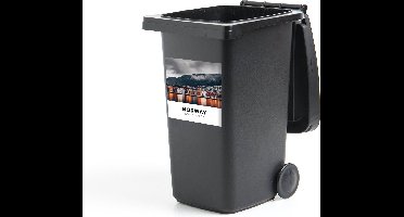 Container sticker Noorwegen - Bergen - Scandinavië - 40x40 cm - Kliko sticker