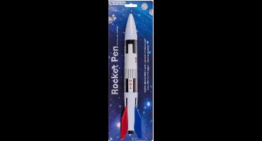 XL Racket Pen -  XL Rocket Pen - 33 cm - 4 Kleuren/Multi color, Groen, Rood, Blauw, Zwart