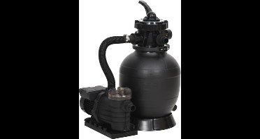 vidaXL - Zwembadzandfilter - met - voorfilter - zwart