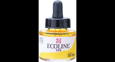Talens Ecoline waterverf flacon van 30 ml, citroengeel 3 stuks