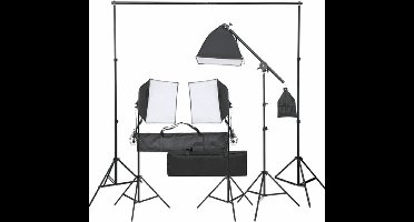vidaXL - Fotostudioset - met - verlichtingsset