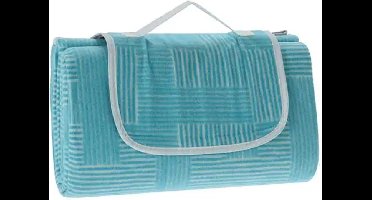 Picknickdeken 130x150 cm grafis blauw