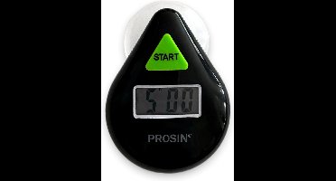 PROSIN® Douchetimer - Timer - Douchewekker - Doucheklok - Showertimer - Zwart - Douchetimer 5 Minuten - Besparen - Milieuvriendlijk