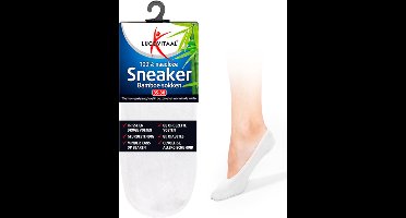 Lucovitaal Bamboe Sneakersok Wit maat 35-38 1 paar