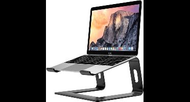LuxeBass Universeel Laptop standaard (zwart) | Laptophouder | Aluminium - LB562