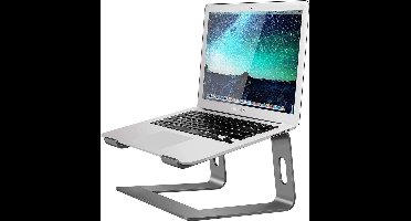 LuxeBass Universeel Laptop standaard (grijs) | Laptophouder | Aluminium - LB562
