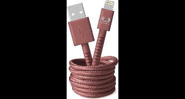 Fresh 'n Rebel - USB naar Apple Lightning oplaadkabel - 2 meter - Gevlochten kwaliteit kabel - Safari Red