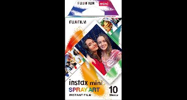 Fujifilm Instax Mini Film - Spray Art - Instant fotopapier - 1 x 10 stuks