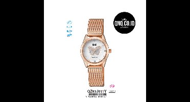Mooi Q&Q dames horloge met leuke vlinder QZ93J011Y