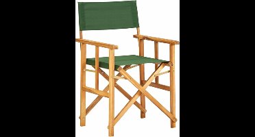 vidaXL - Regisseursstoel - massief - acaciahout - groen