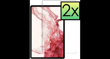 Screenprotector - 2 Stuks - Geschikt voor Samsung Galaxy Tab S8 - Extra Sterk - Beschermglas - Gehard Glas - Tempered Glass - Screen Protector - Bescherm Cover