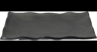Tokyo Design Studio - Melamine Zen - Rechthoekig Bord - Zwart - 22,5x15x2,3 cm