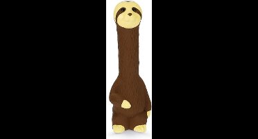 Beeztees Luiaard Finn - Hondenspeelgoed - Latex - Bruin - 25x7,5x6,5 cm