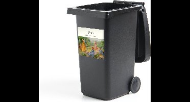 Container sticker Kunst - Renoir - Filles jouant au volant - 40x40 cm - Kliko sticker