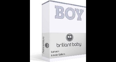 Boy laken - Grijs - Wiegje (75x100 cm)