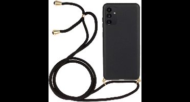 Samsung Galaxy A13 Soft TPU Case with Strap - Zwart