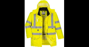 Portwest Ademend Hi-Vis 7-in-1 Verkeersjack S427 - Geel - XL