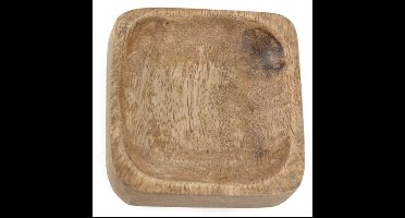 green-goose® Zeepbakje Mangohout - 7x7 cm - mangohouten zeepschaal - voor badkamer, wc of keuken