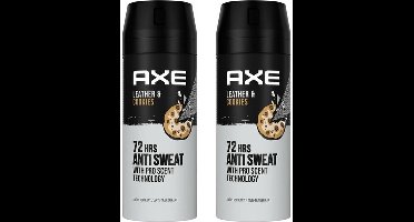 Axe Deo Spray - Leather & Cookies DRY - 2 x 150 ml
