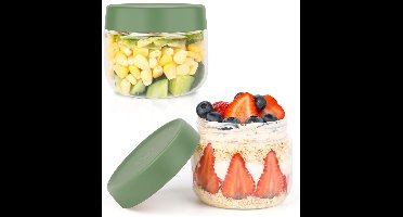 Overnight Oats Potjes - Mason Jar - Meusli Beker met Deksel