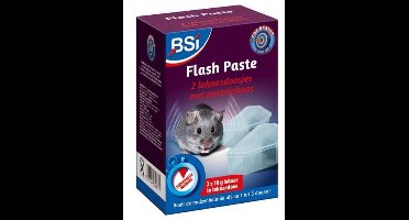 BSI Flash Paste 2 x 10 gr met 2 muizenlokdoosjes - Effectief Muizenlokdoosje - Met gratis cheatsheet