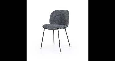 Eetkamerstoel Clypso - antraciet| BY-BOO - eetkamerstoelen set van 2