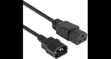 ACT Netsnoer C14 - C21 IEC60320 zwart 2 m AK5372