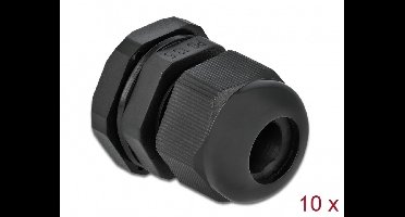 Kabelwartel PG13.5 10 stuks zwart