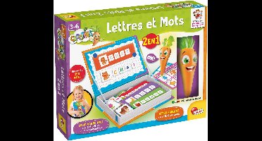 Lisciani - Carotina - 2 en 1 Lettres et Mots livre magnetique et stylo parlant - FR
