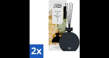 2 x Therme - Hammam - Geurstokjes - Langdurige Geur - Aromatisch - 150ml - Geurstokjes - Wellness - Aromatische Geur - Cederhout - Kruiden