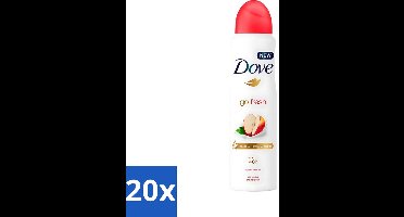 20 x Dove - Deodorant - Go Fresh Apple & White Tea - Verfrissend en fruitig - 250 ml - Dove Go Fresh Apple & White Tea - Deodorant Spray - Fris - Fruitige Geur - Anti-transpirant