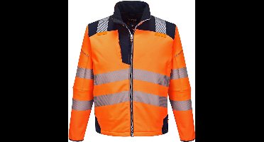 Portwest PW3 Hi-Vis Softshell Jack T402 - Oranje/Marine - XXXL