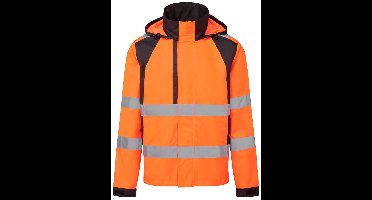 Portwest WX2 Eco Hi-Vis Regenjack CD860 - Oranje/Zwart - XL