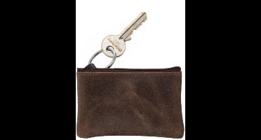 Sleutelhanger - Sleuteletui leer - Bruin - Gratis Verzonden