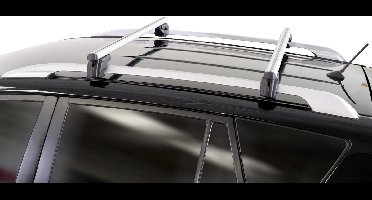 Dakdragers geschikt voor Skoda Praktik 2006-2015 Menabo Sherman zilver