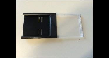 Prijskassette A8 - 74x52 mm zwart