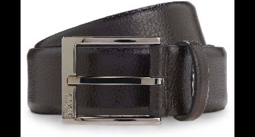 BOSS Leren riem Elloy Sz35 Belt W95 Dark Brown donkerbruin