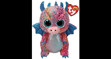 Ty Beanie Boos Knuffel Draak Flint - Dragon knuffel van 15 cm