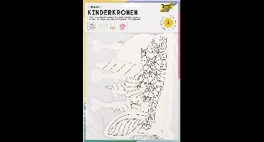 folia set kinderhoedjes 'Sprookjes', van karton, wit