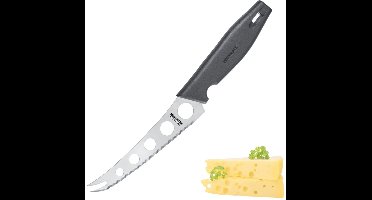 Westmark Professioneel kaasmes, lemmet: 13,5 cm, lengte: 25 cm, roestvrij staal/kunststof, Master Line, zwart/zilver, 13562270