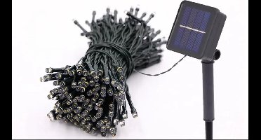 Solar lichtsnoer buiten – 150 LED wit licht – 22m – Kerstverlichting tuin op zonne-energie