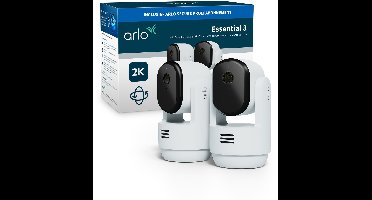 Arlo Essential3 2K PTZ beveiligingscamera voor binnen - 2 IP-Camera's