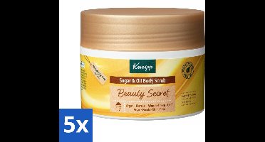 5 x Kneipp - Body scrub - Sugar & Oil - Beauty Secret - 200 ml - Body Scrub - Huid Verzorging - Exfoliëren - Suiker Scrub - Natuurlijke Oliën
