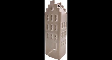 Housevitamin - Bloemenvaas - Huis Vaas - Keramiek - Taupe - 6x5,5x18 cm