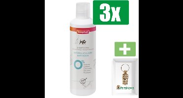Beaphar Shampoo Anti-Roos 250g - 3 Stuks - Inclusief PetsHome Goudkleurige Adreskoker