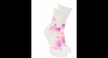 Disney Stitch - Fluffy huissokken van Disney Stitch - offwhite - maat 39/41