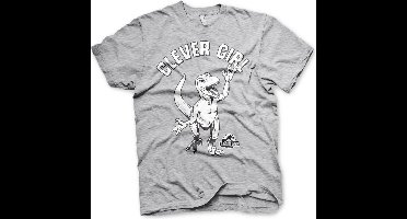 Jurassic Park Clever Girl T-Shirt Heather-Grey-L