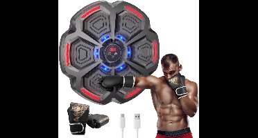 DailySupplies® Boxing Machine - Boksbal - Bokszak met Muziek - Zwart